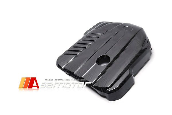 3AMOTOR Dry Carbon Fiber Engine Cover fits 2022-2024 Toyota Supra A90 / BMW Z4 G29 3.0L