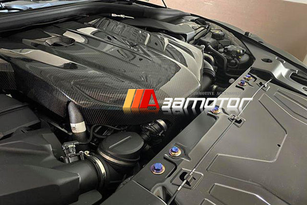 3AMOTOR Dry Carbon Fiber Engine Cover fits 2020-2026 Toyota Supra A90 / BMW Z4 G29 3.0L
