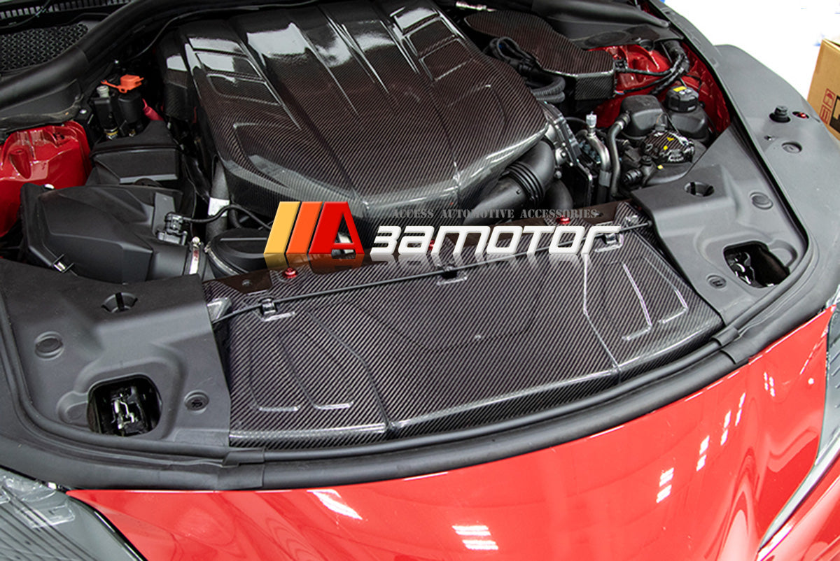 3AMOTOR Dry Carbon Fiber Radiator Cooling Plate fits 2020-2026 Toyota Supra A90 / A91 MK5