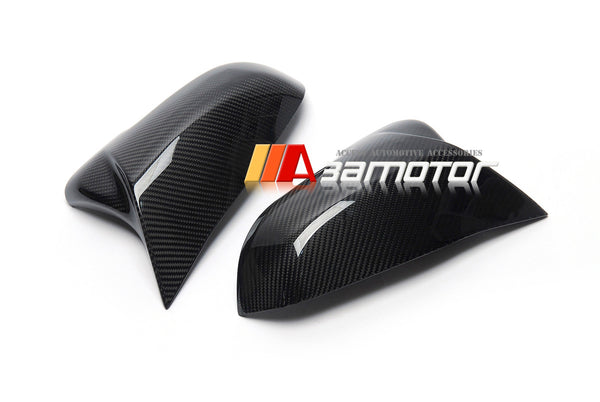 3AMOTOR Dry Carbon Fiber M Side Mirror Covers Replacement Set fits BMW X1 F48 / X2 F39 / Z4 G29 / 2-Series F44 / 1-Series F40 / Toyota Supra A90