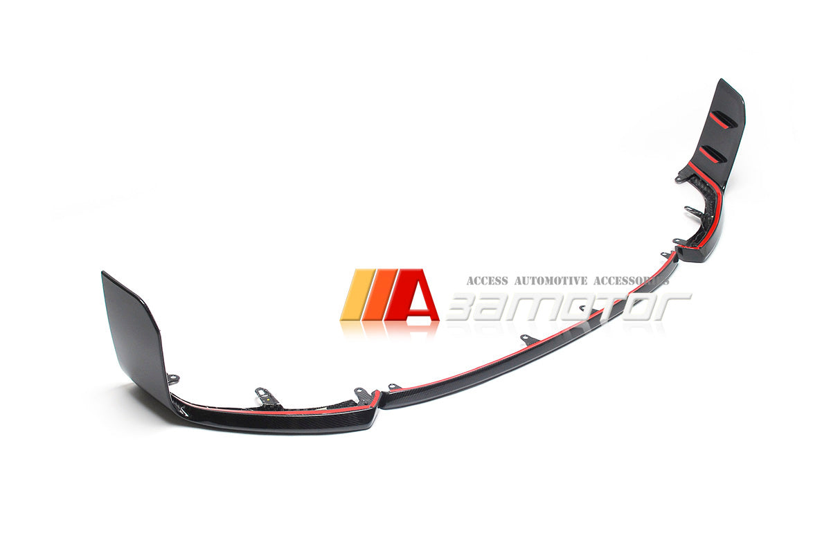 3AMOTOR Dry Carbon Fiber MP Style Front Bumper Lip Spoiler Splitters fits 2023-2025 BMW G87 M2