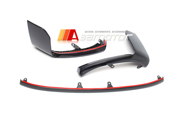 3AMOTOR Dry Carbon Fiber MP Style Front Bumper Lip Spoiler Splitters fits 2023-2025 BMW G87 M2