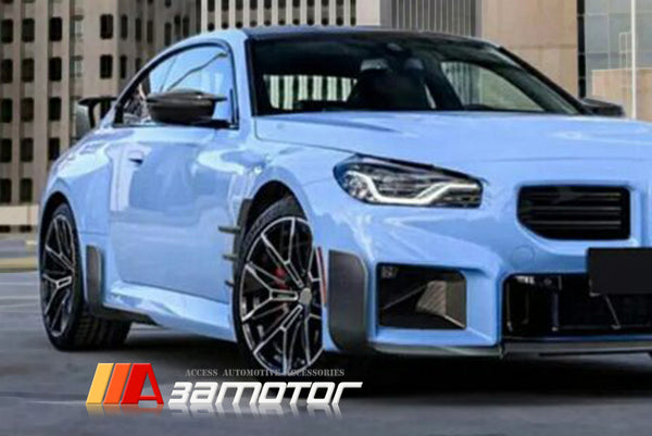 Dry Carbon Fiber MP Style Front Bumper Lip Spoiler Splitters fits 2023-2026 BMW G87 M2