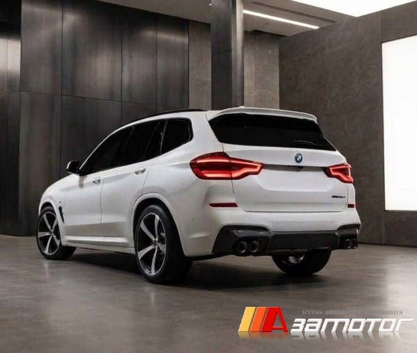 Carbon Fiber Rear Bumper Diffuser Quad fit for 2018-2021 BMW G01 X3 M Sport Package