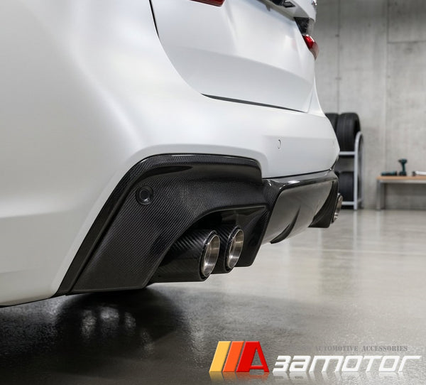Carbon Fiber Rear Bumper Diffuser Quad fit for 2018-2021 BMW G01 X3 M Sport Package