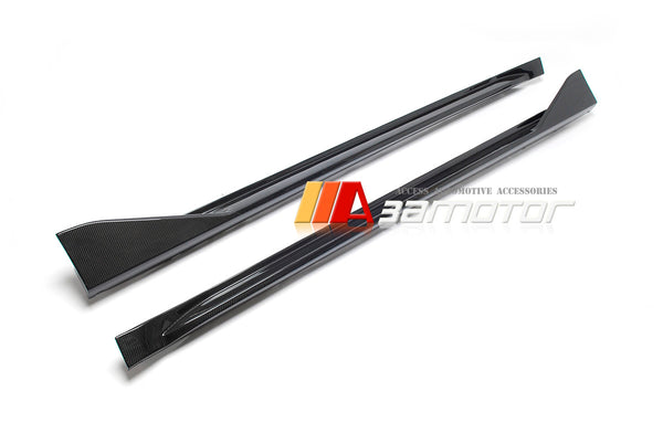 3AMOTOR Replacement Dry Carbon Fiber MP Side Skirt Extensions Set fits 2021-2025 BMW G80 M3 Sedan