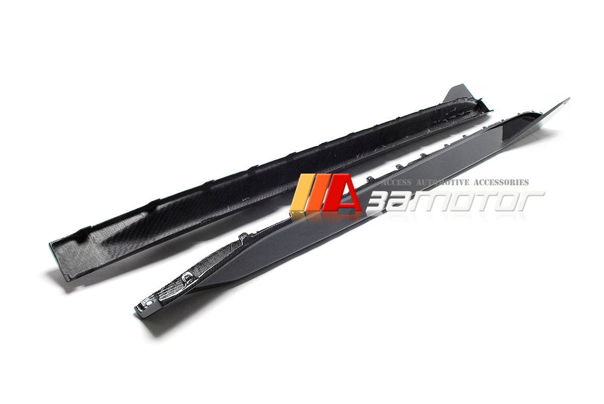 3AMOTOR Replacement Dry Carbon Fiber MP Side Skirt Extension fits 2021-2025 BMW G82 / G83 M4