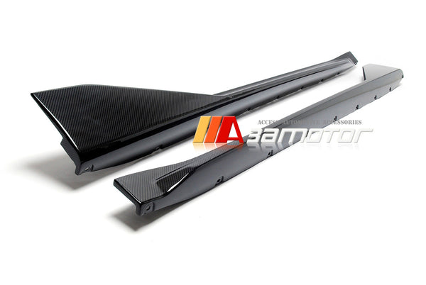 3AMOTOR Replacement Dry Carbon Fiber MP Side Skirt Extension fits 2021-2025 BMW G82 / G83 M4