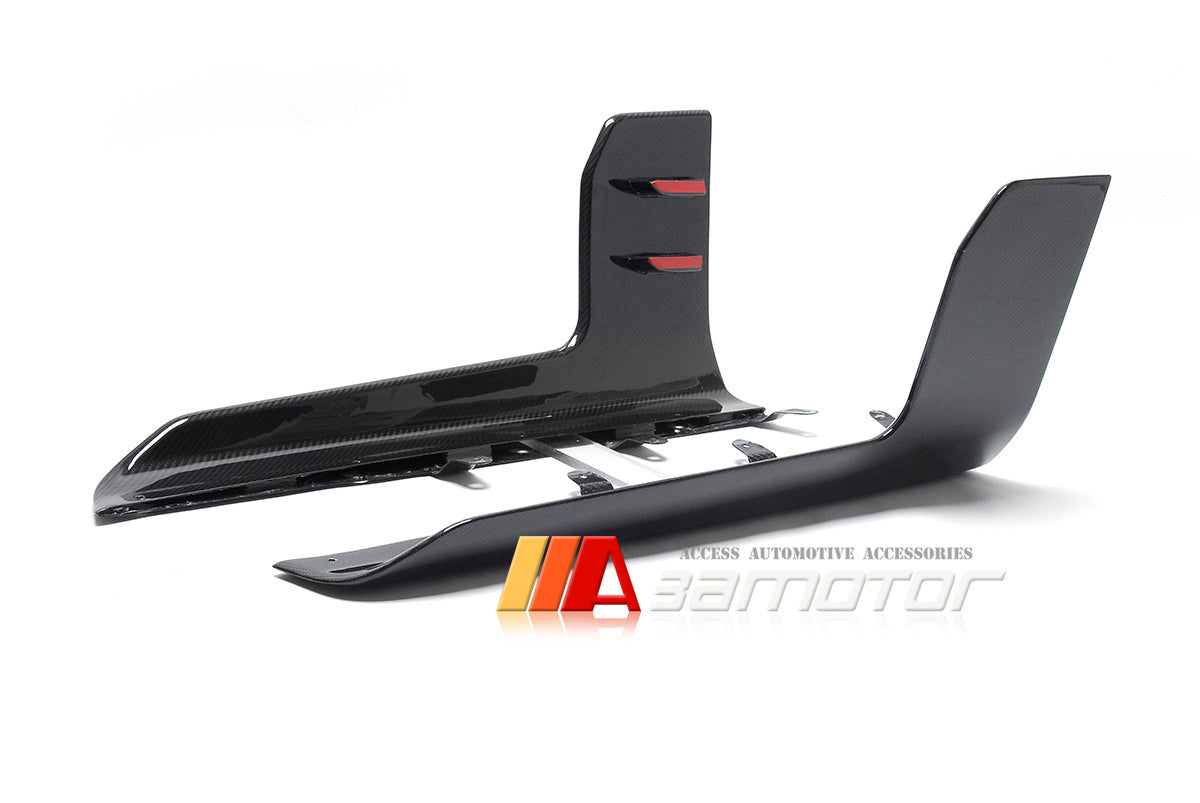 3AMOTOR Dry Carbon Fiber MP Side Skirt Extensions Set fits 2023-2025 BMW G87 M2 Coupe