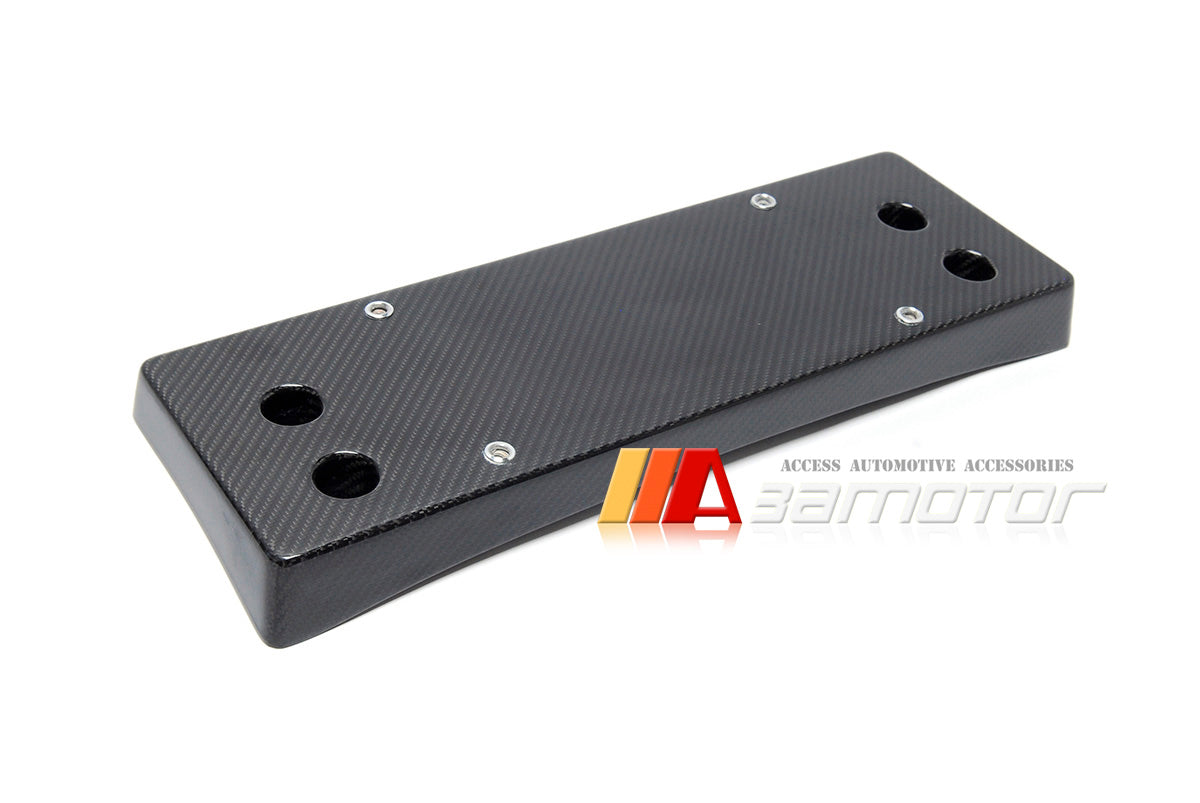 3AMOTOR Dry Carbon Fiber Front License Plate Holder fits 2021-2025 BMW G80 M3 / G82 G83 M4