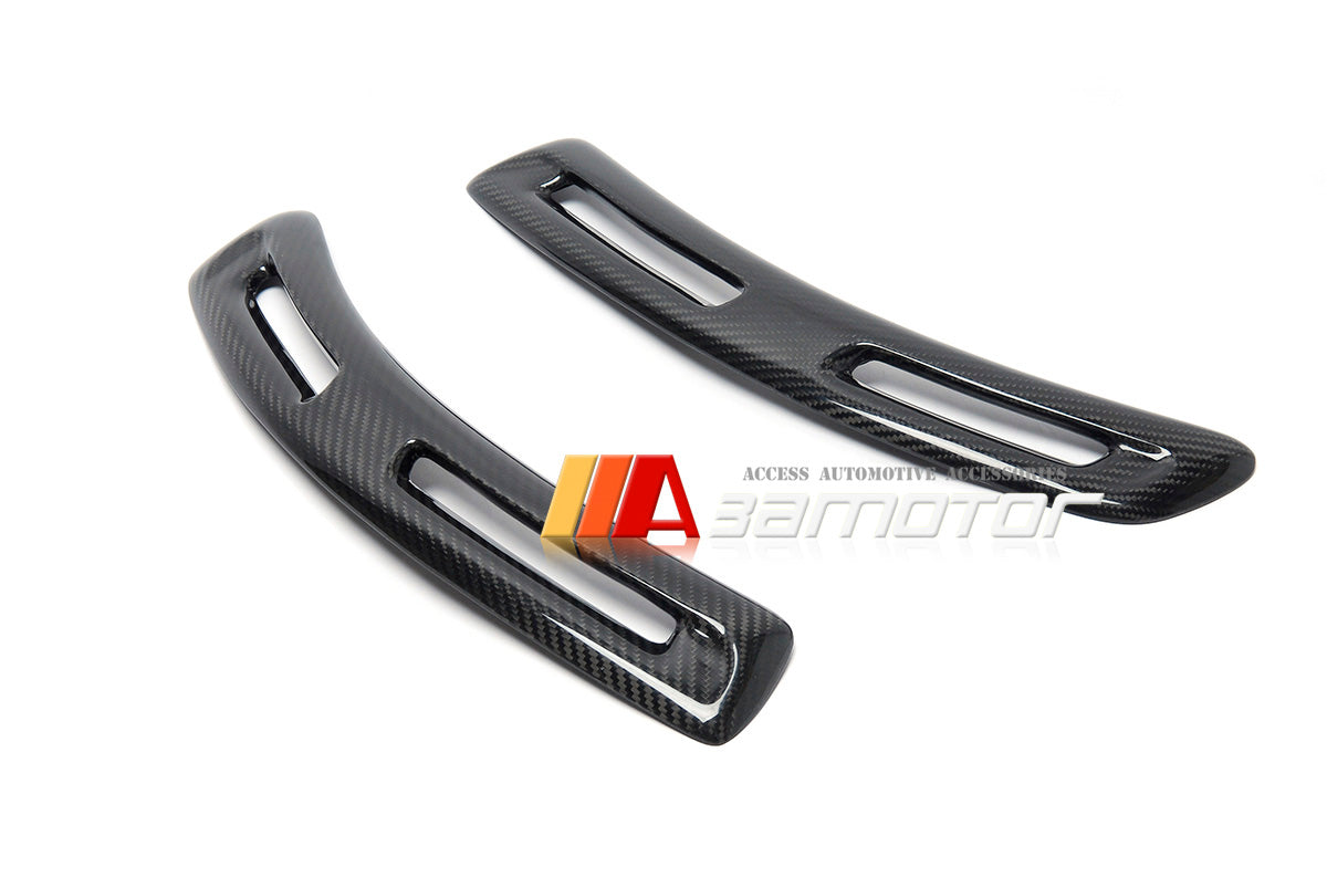 Dry Carbon Fiber V Front Fender Wing Side Vents Set fit for Mitsubishi Lancer Evolution X EVO 10