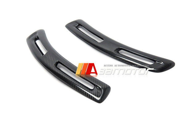 Dry Carbon Fiber V Front Fender Wing Side Vents Set fit for Mitsubishi Lancer Evolution X EVO 10