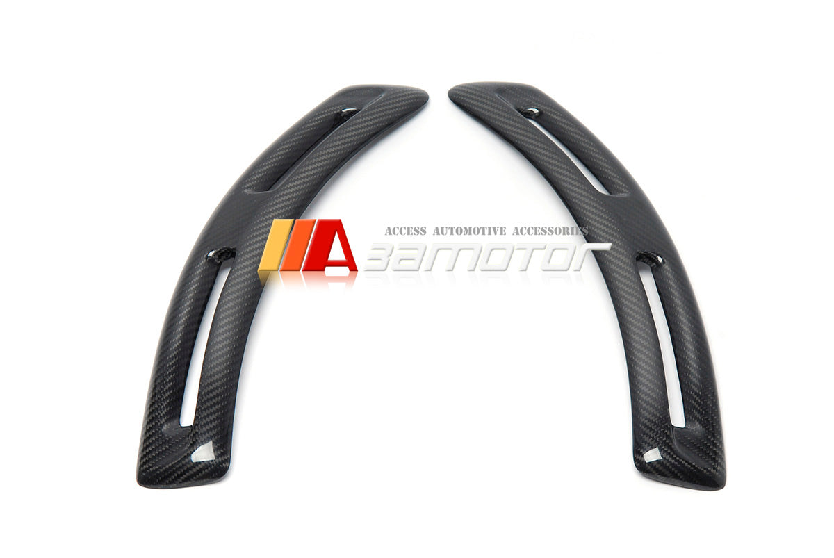 Dry Carbon Fiber V Front Fender Wing Side Vents Set fit for Mitsubishi Lancer Evolution X EVO 10