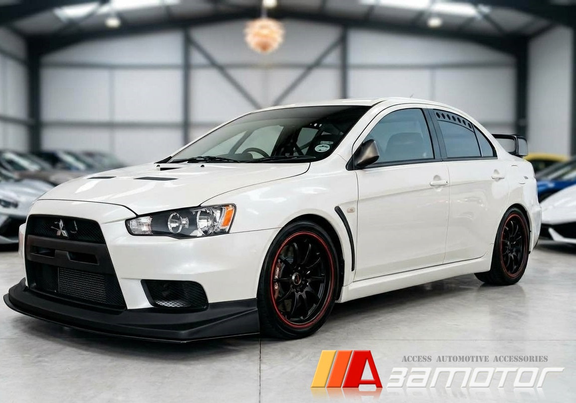 Carbon Fiber Rear Window Vents Louvers Set fit for Mitsubishi Lancer Evolution X EVO 10