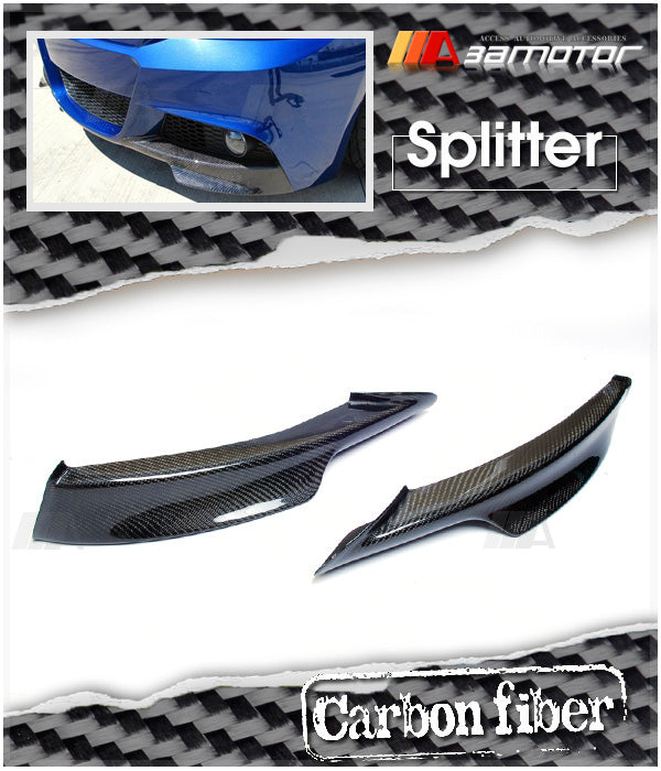 Carbon Fiber Front Bumper Splitter fit for 2009-2011 BMW E90 / E91 3-Series LCI M Sport