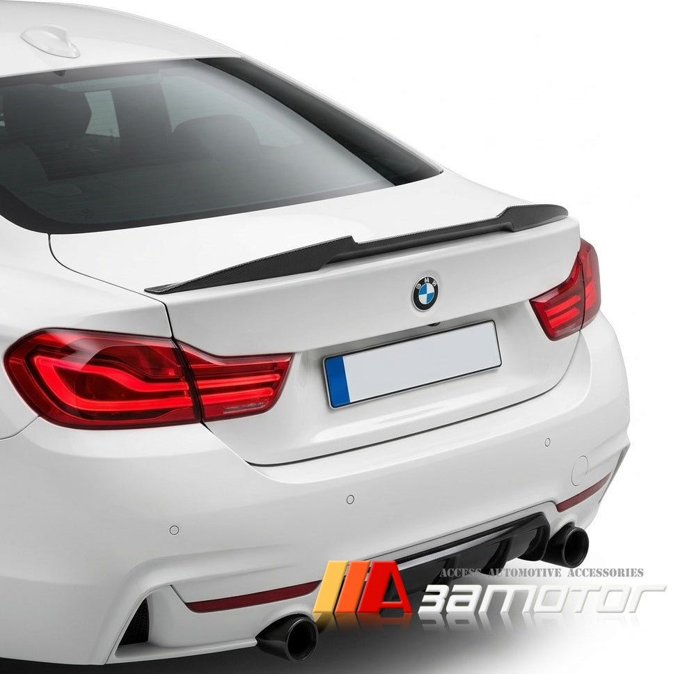Carbon Fiber M4 Style Rear Trunk Spoiler Wing fit for 2014-2020 BMW F36 4-Series Gran Coupe