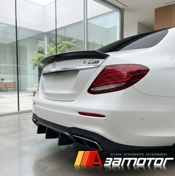 Carbon Fiber Rear Trunk Spoiler fit for 2017-2023 Mercedes W213 E-Class Sedan