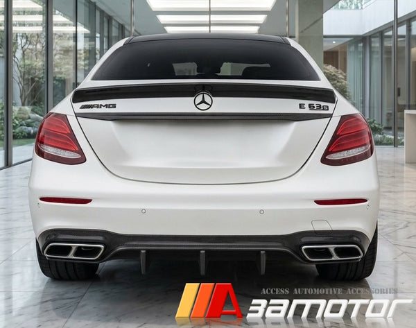 Carbon Fiber Rear Trunk Spoiler fit for 2017-2023 Mercedes W213 E-Class Sedan