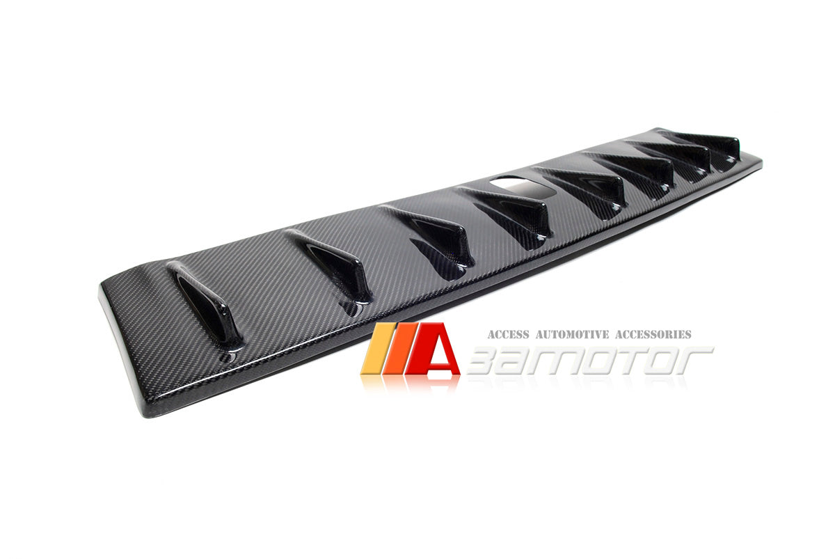 Carbon Fiber Vortex Generator Roof Spoiler fit for Mitsubishi Lancer Evolution X  EVO 10 w/ Antenna Base 9x5cm