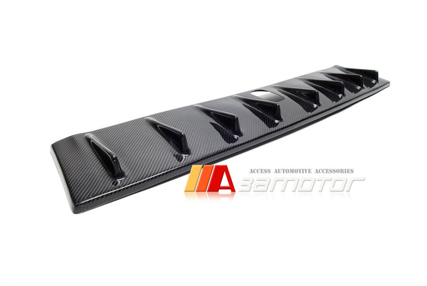 Carbon Fiber Vortex Generator Roof Spoiler fit for Mitsubishi Lancer Evolution X  EVO 10 w/ Antenna Base 9x5cm