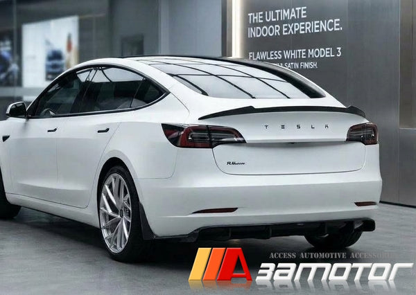 Carbon Fiber RZ Style Rear Trunk Spoiler Wing fit for 2021-2025 Tesla Model Y