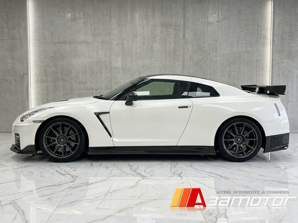 Carbon Fiber Side Skirt Extensions Set fit for 2008-2016 Nissan GT-R R35 CBA DBA