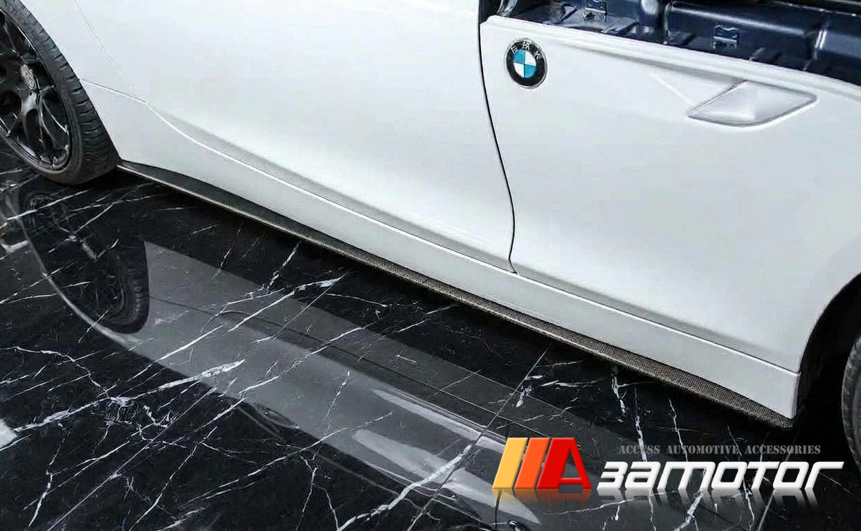 Carbon Fiber 3D Side Skirt Extensions Set fit for 2009-2016 BMW E89 Z4 M Sport Package
