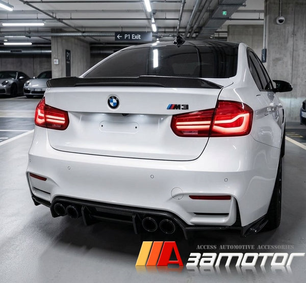 Carbon Fiber Rear Trunk Spoiler Wing fit for 2012-2019 BMW F30 3-Series Sedan / F80 M3