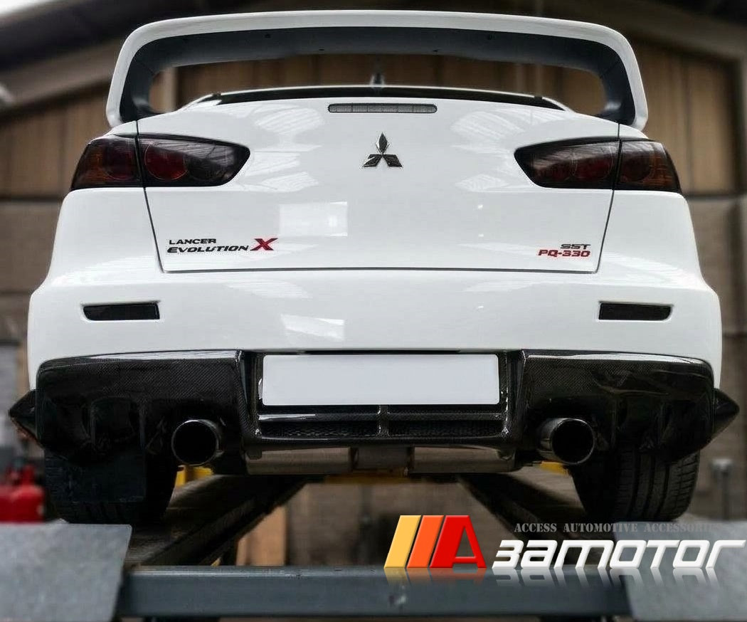 Carbon Fiber Rear Bumper Diffuser fit for Mitsubishi Lancer EVO 10 Evolution X