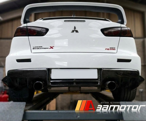 Carbon Fiber Rear Bumper Diffuser fit for Mitsubishi Lancer EVO 10 Evolution X