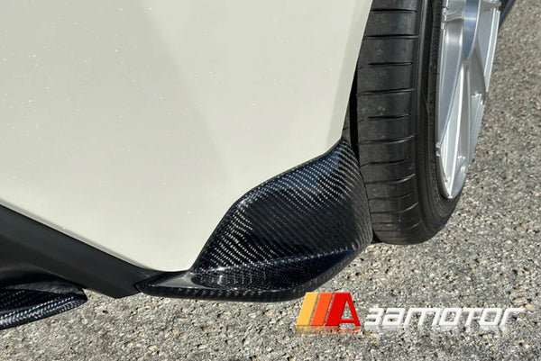 Carbon Fiber Rear Bumper Caps Set fits 2022-2026 Toyota GR86 ZN8 / Subaru BRZ ZD8