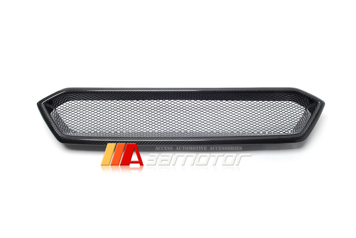 Dry Carbon Fiber Front Mesh Grille Replacement fits 2022-2025 Subaru WRX VB S4 Sedan