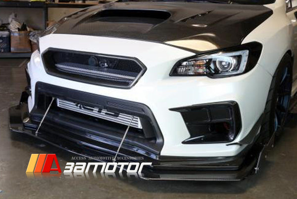 Dry Carbon Fiber Front Mesh Grille Replacement fits 2022-2026 Subaru WRX VB S4 Sedan