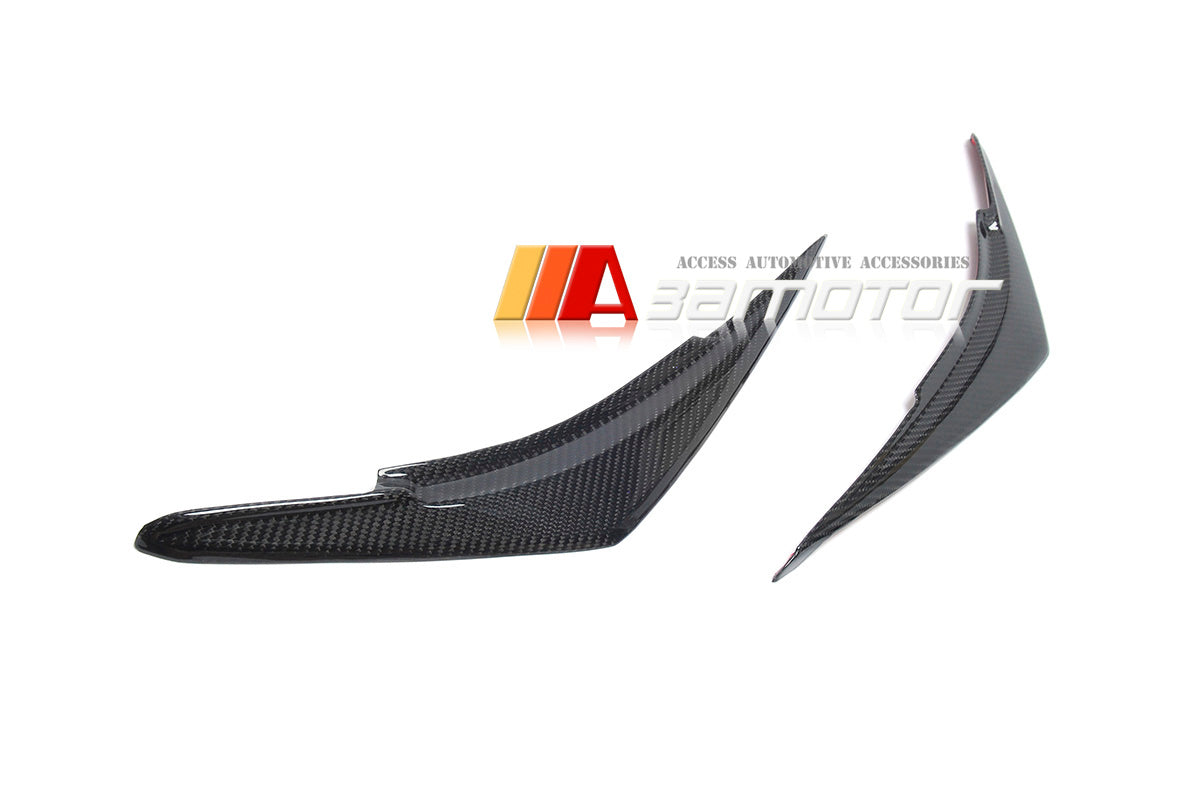 3AMOTOR Dry Carbon Fiber Front Headlight Eyelid Trim Cover Set fits 2022-2025 Subaru WRX VB