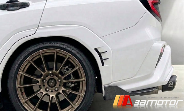 3AMOTOR Dry Carbon Fiber Rear Bumper Extensions Set fits 2022-2026 Subaru WRX VB S4