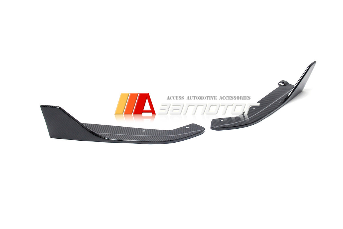 3AMOTOR Dry Carbon Fiber Rear Bumper Extensions Set fits 2022-2025 Subaru WRX VB S4