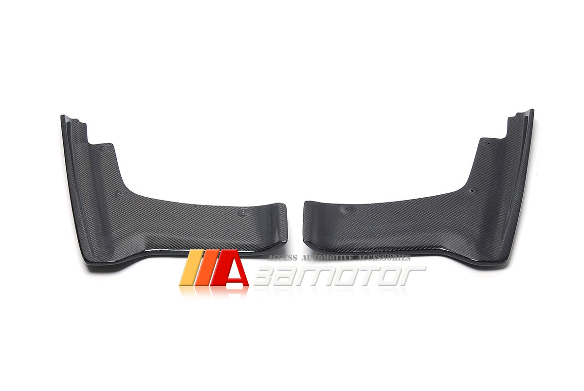 Carbon Fiber V Rear Bumper Extensions Pair fit for 2017-2023 Nissan GT-R R35 EBA