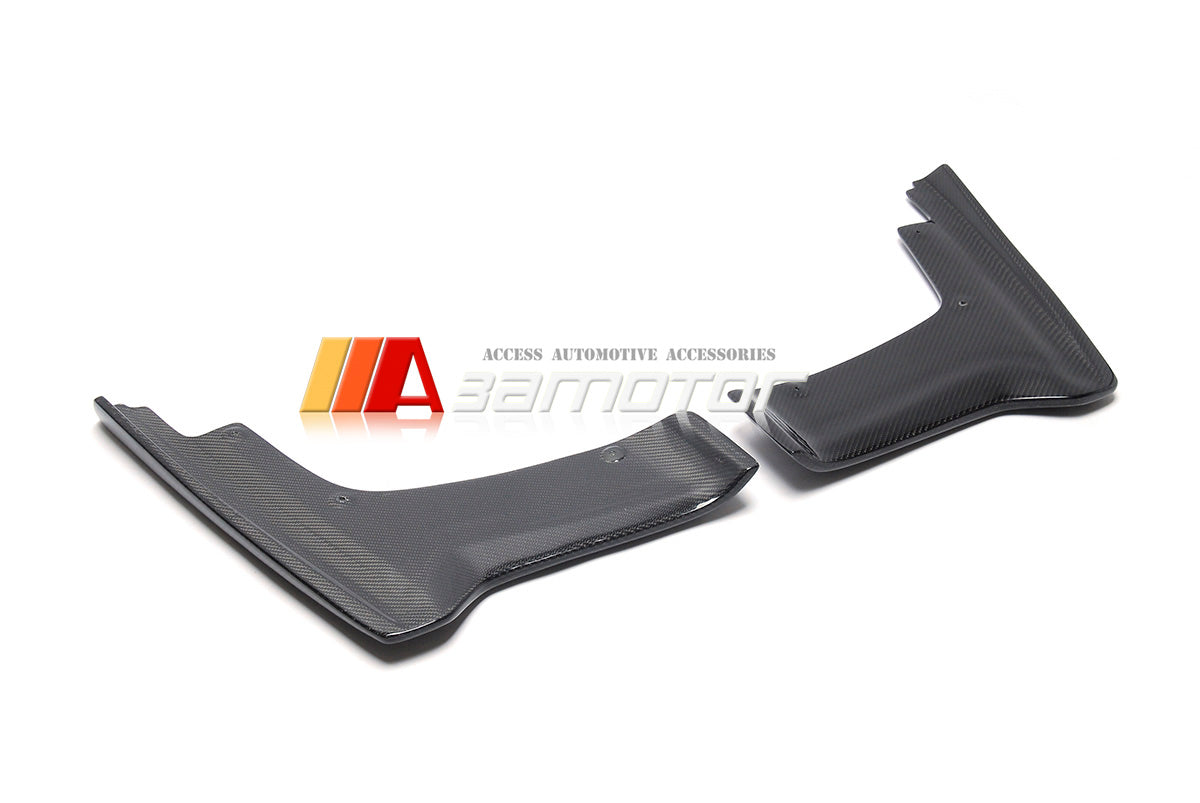 Carbon Fiber V Rear Bumper Extensions Pair fit for 2017-2023 Nissan GT-R R35 EBA