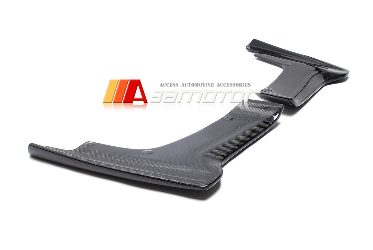 Carbon Fiber V Rear Bumper Extensions Pair fit for 2017-2023 Nissan GT-R R35 EBA