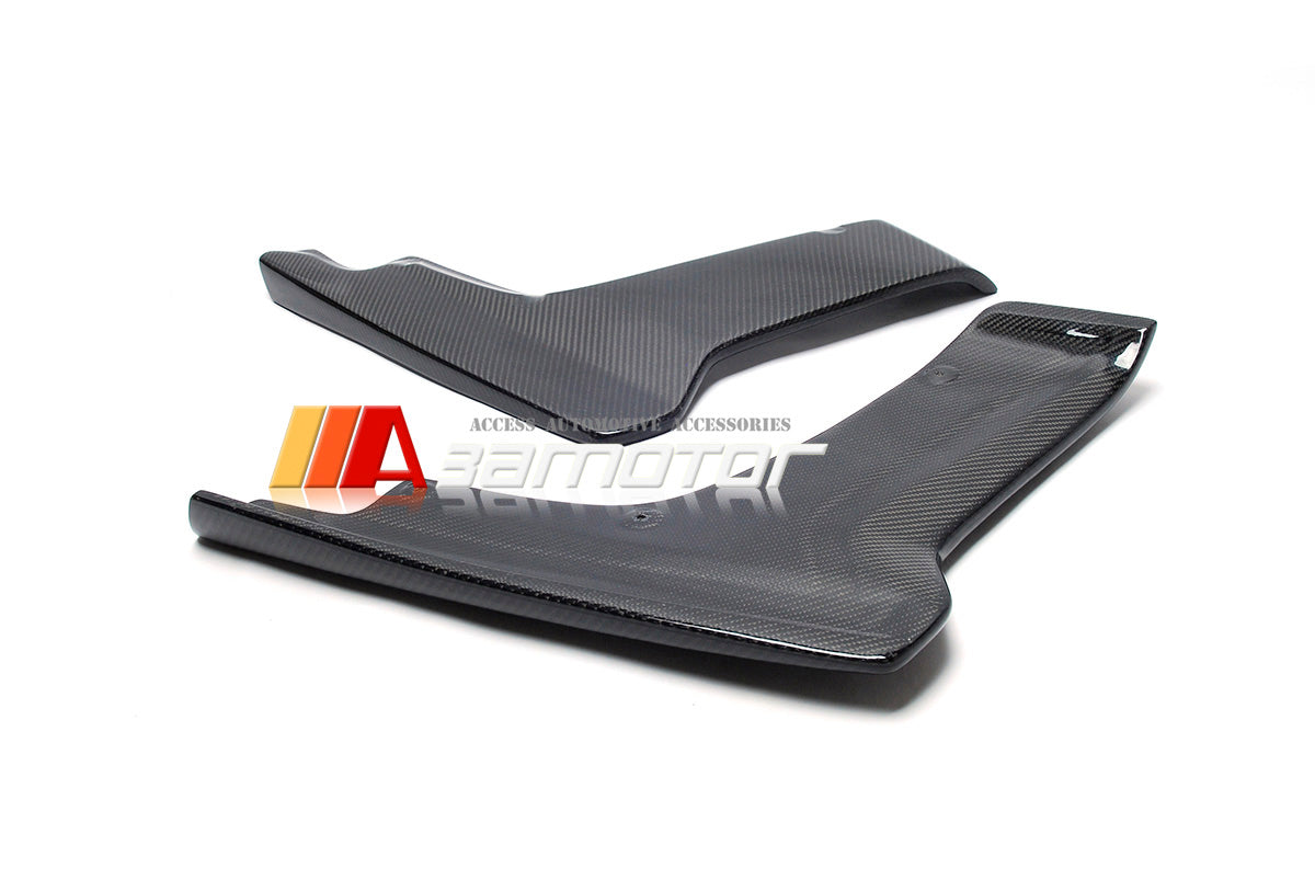 Carbon Fiber V Rear Bumper Extensions Pair fit for 2017-2023 Nissan GT-R R35 EBA