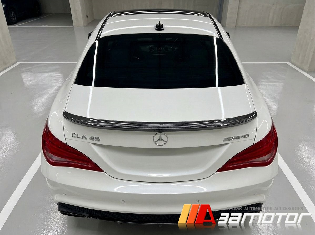 Carbon Fiber FD Rear Trunk Spoiler Wing fit for 2014-2019 Mercedes W117 / C117 CLA Class