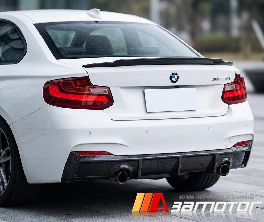 Carbon Fiber C74 Rear Trunk Spoiler Wing fit for 2014-2021 BMW F22 2-Series Coupe / F87 M2