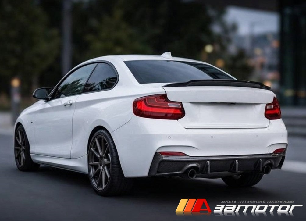 Carbon Fiber C74 Rear Trunk Spoiler Wing fit for 2014-2021 BMW F22 2-Series Coupe / F87 M2