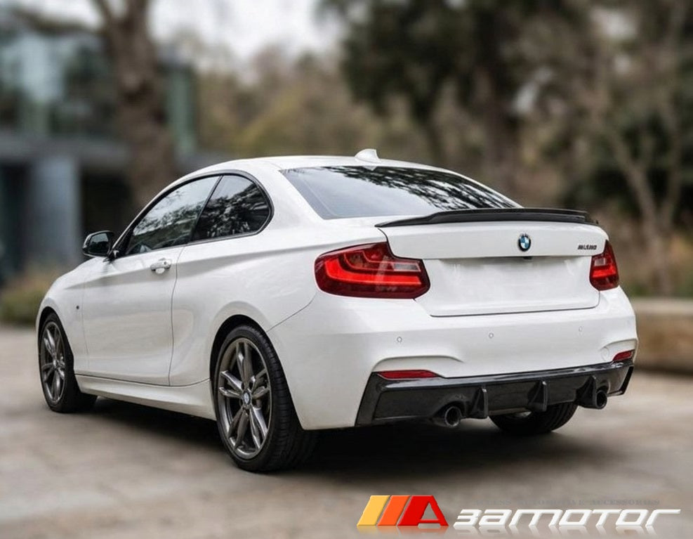 Carbon Fiber C74 Rear Trunk Spoiler Wing fit for 2014-2021 BMW F22 2-Series Coupe / F87 M2