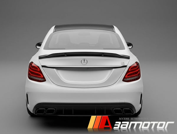 Carbon Fiber Rear Trunk Spoiler Wing fit for 2015-2021 Mercedes W205 C-Class Sedan