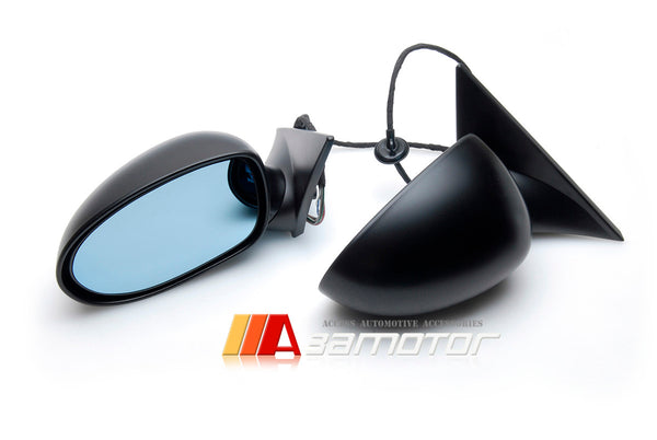 3AMOTOR Automatic Foldable Electric Heating Side Mirrors Set w/ Memory Fits 2003-2010 BMW E60 E61 5-Series LHD