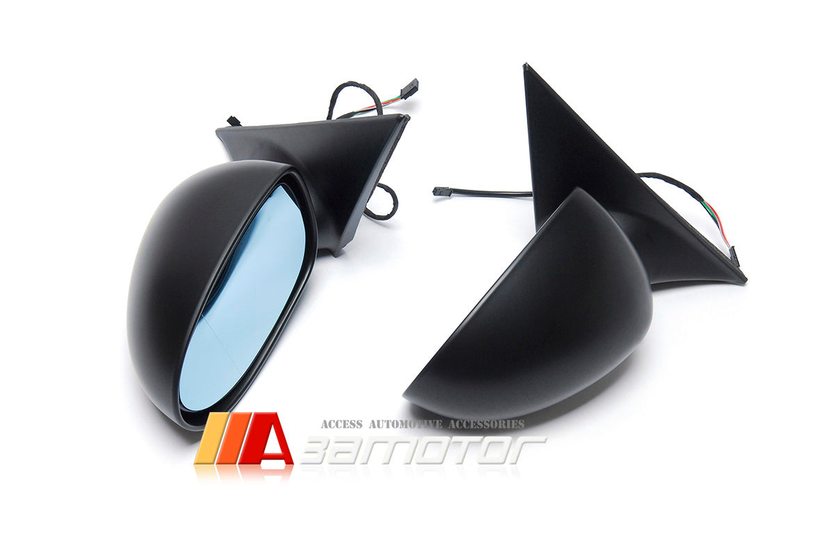 3AMOTOR Automatic Foldable Electric Heating Side Mirrors Set Without Memory M5 Style fits 1998-2003 BMW E46 3-Series Sedan LHD