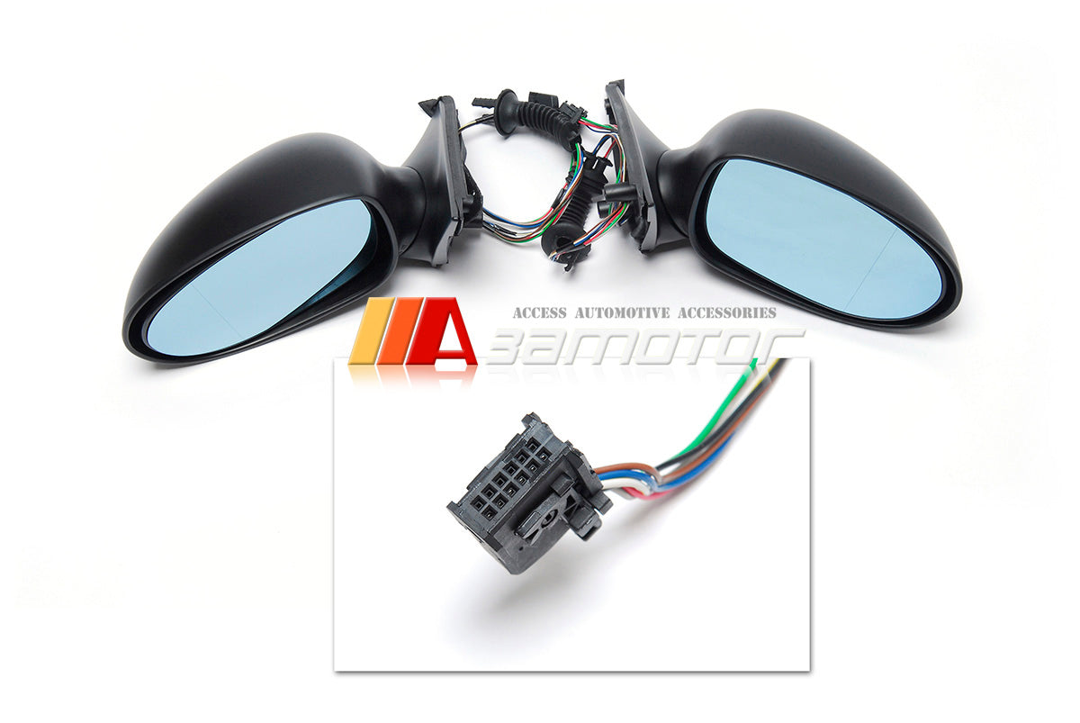 3AMOTOR Automatic Foldable Electric Heating Side Mirrors Set w/ Memory fits BMW E39 5-Series LHD