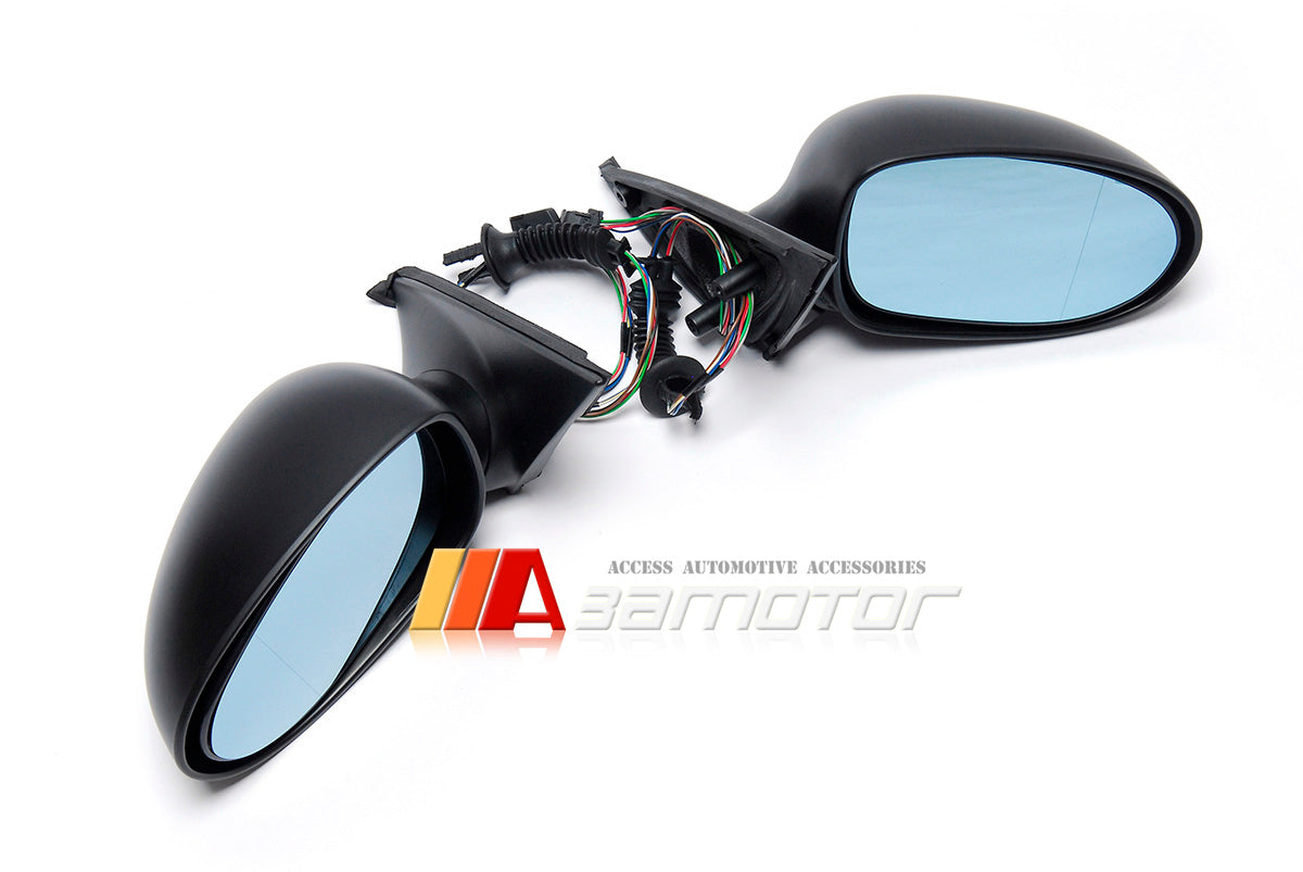 3AMOTOR Automatic Foldable Electric Heating Side Mirrors Set w/ Memory fits BMW E39 5-Series LHD