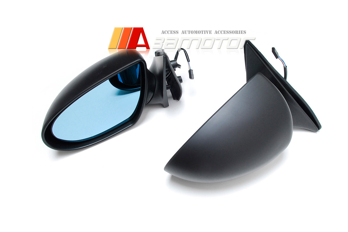 M6 Look Manual Foldable LHD Side Mirrors Set fits 1991-1998 BMW E36 3-Series Sedan